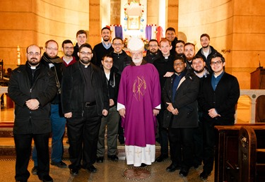 Cardinal O’Malley celebrates Mass at Sacred Heart Shrine in Washington, D.C. before the 43rd annual March for Life Jan. 22, 2016. Pilot photo/ Gregory L. Tracy 