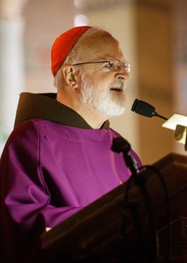 Cardinal O’Malley celebrates Mass at Sacred Heart Shrine in Washington, D.C. before the 43rd annual March for Life Jan. 22, 2016. Pilot photo/ Gregory L. Tracy 