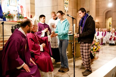 Cardinal O’Malley celebrates Mass at Sacred Heart Shrine in Washington, D.C. before the 43rd annual March for Life Jan. 22, 2016. Pilot photo/ Gregory L. Tracy 