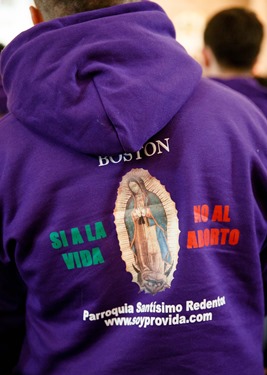 Cardinal O’Malley celebrates Mass at Sacred Heart Shrine in Washington, D.C. before the 43rd annual March for Life Jan. 22, 2016. Pilot photo/ Gregory L. Tracy 