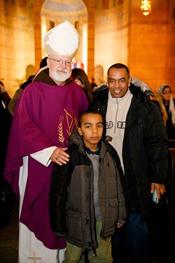 Cardinal O’Malley celebrates Mass at Sacred Heart Shrine in Washington, D.C. before the 43rd annual March for Life Jan. 22, 2016. Pilot photo/ Gregory L. Tracy 