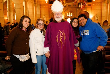 Cardinal O’Malley celebrates Mass at Sacred Heart Shrine in Washington, D.C. before the 43rd annual March for Life Jan. 22, 2016. Pilot photo/ Gregory L. Tracy 