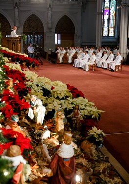 Ordination of Transitional Deacons Chris Bae, Matthew Conley, Patrick Fiorillo, Thomas Gignac, Stephen LeBlanc, Huan Ngo and Thomas Sullivan at the Cathedral of the Holy Cross Jan. 9, 2015. Pilot photo/ Gregory L. Tracy