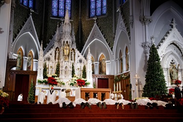 Ordination of Transitional Deacons Chris Bae, Matthew Conley, Patrick Fiorillo, Thomas Gignac, Stephen LeBlanc, Huan Ngo and Thomas Sullivan at the Cathedral of the Holy Cross Jan. 9, 2015. Pilot photo/ Gregory L. Tracy