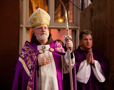 Rite of the Election, Feb. 14, 2014 at the Cathedral of the Holy Cross. (Pilot photo/ Mark Labbe)