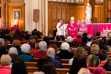 Catholic Appeal Mass at Immaculate Conception Church in Marlborough, March 5, 2016.
Pilot photo/ Mark Labbe
