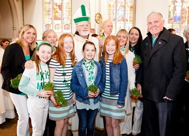 St. Patrick's Day Mass at the Cathedral of the Holy Cross, March 17, 2016. Pilot photo/ Gregory L. Tracy