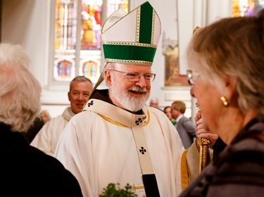 St. Patrick's Day Mass at the Cathedral of the Holy Cross, March 17, 2016. Pilot photo/ Gregory L. Tracy