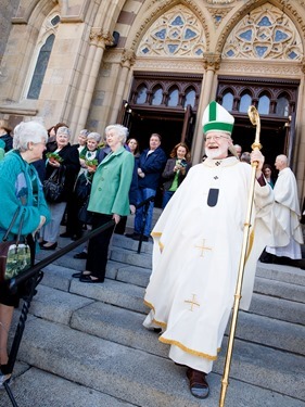 St. Patrick's Day Mass at the Cathedral of the Holy Cross, March 17, 2016. Pilot photo/ Gregory L. Tracy