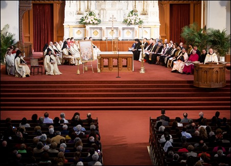 “An Ecumenical Commemoration of Holy Saints and Martyrs of the Armenian Genocide”, held at the Cathedral of the Holy Cross in Boston April 23, 2016. (Photo by Gregory L. Tracy, The Pilot)
