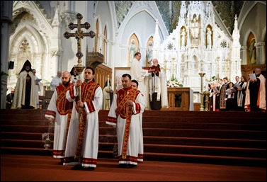 “An Ecumenical Commemoration of Holy Saints and Martyrs of the Armenian Genocide”, held at the Cathedral of the Holy Cross in Boston April 23, 2016. (Photo by Gregory L. Tracy, The Pilot)
