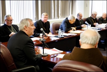 Meeting of bishops of the Boston Province, April 20, 2016.
Pilot photo by Gregory L. Tracy