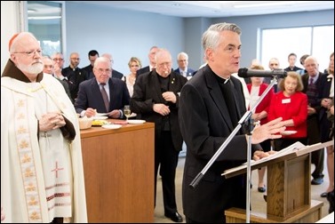 Dedication of Pope St. John XXIII Learning Center, April 20, 2016. Pilot photo by Mark Labbe