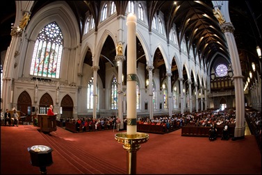 Pentecost Vigil at the Cathedral of the Holy Cross May 14, 2016. 
Pilot photo/ Gregory L. Tracy
