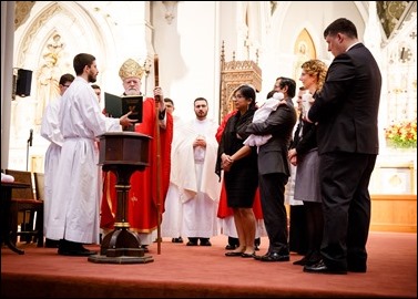 Pentecost Vigil at the Cathedral of the Holy Cross May 14, 2016. 
Pilot photo/ Gregory L. Tracy
