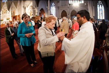 Transitional diaconate ordination of Deacons Jason Giombetti, Pablo Gomis Gonzalez, Godfrey Musabe, Wellington DeOliveira, Joel Santos and William Sexton at the Cathedral of the Holy Cross, April 30, 2016. The men will be ordained to the priesthood in 2017. Pilot photo/ Gregory L. Tracy 