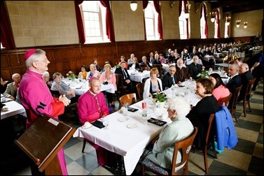 Luncheon reception for Archbishop Paul Russell at St. John’s Seminary June 3, 2016. Pilot photo by Gregory L. Tracy 