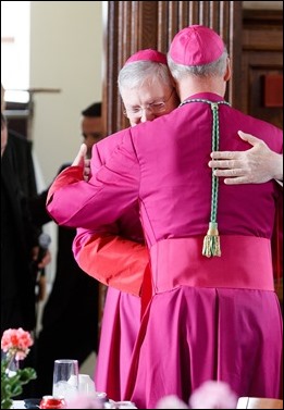 Luncheon reception for Archbishop Paul Russell at St. John’s Seminary June 3, 2016. Pilot photo by Gregory L. Tracy 