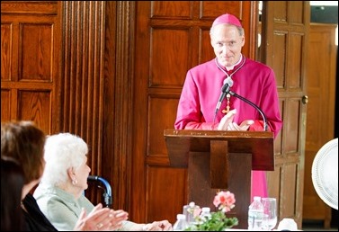 Luncheon reception for Archbishop Paul Russell at St. John’s Seminary June 3, 2016. Pilot photo by Gregory L. Tracy 