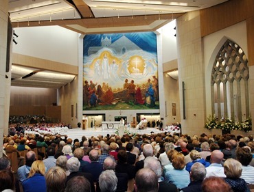 The huge attendance at the National Rededication of Knock Shrine's Basilica of Our Lady. Picture Henry Wills