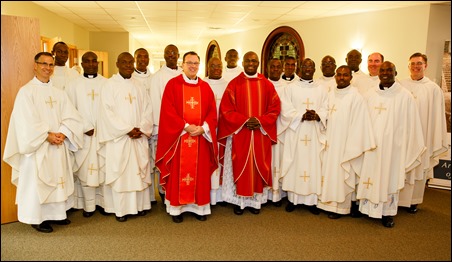 SMA Fathers welcomed at the Pastoral Center, June 30, 2016. 
Photo By Gregory L. Tracy, The Pilot