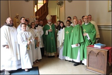 After the Mass with Cardinal O'Malley