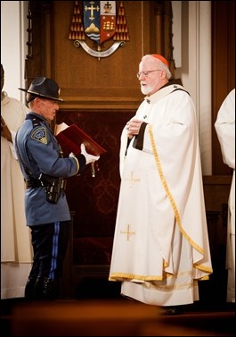 Mass for Public Safety Personnel and their Families celebrated by Cardinal Seán P. O'Malley at the Cathedral of the Holy Cross Oct. 9, 2016. Pilot photo/ Gregory L. Tracy 