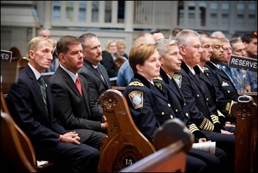 Mass for Public Safety Personnel and their Families celebrated by Cardinal Seán P. O'Malley at the Cathedral of the Holy Cross Oct. 9, 2016. Pilot photo/ Gregory L. Tracy 