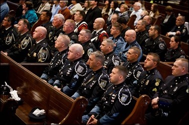 Mass for Public Safety Personnel and their Families celebrated by Cardinal Seán P. O'Malley at the Cathedral of the Holy Cross Oct. 9, 2016. Pilot photo/ Gregory L. Tracy 