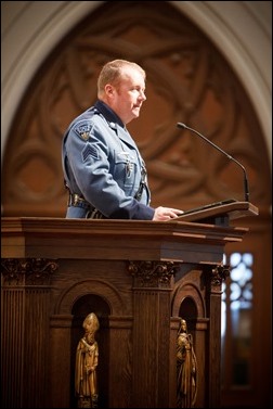 Mass for Public Safety Personnel and their Families celebrated by Cardinal Seán P. O'Malley at the Cathedral of the Holy Cross Oct. 9, 2016. Pilot photo/ Gregory L. Tracy 