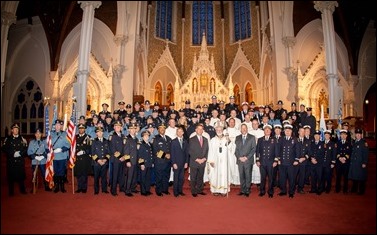 Mass for Public Safety Personnel and their Families celebrated by Cardinal Seán P. O'Malley at the Cathedral of the Holy Cross Oct. 9, 2016. Pilot photo/ Gregory L. Tracy 