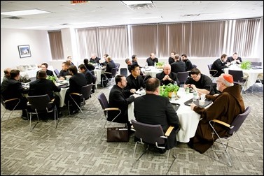 Cardinal O’Malley holds a day of ongoing formation for recently ordained priest of the Archdiocese of Boston Oct. 14, 2016. Pilot photo/ Gregory L. Tracy 