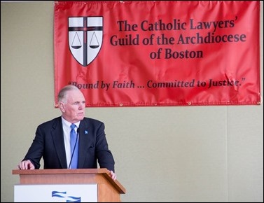 The Catholic Lawyers Guild of the Archdiocese of Boston Red Mass Luncheon featuring keynote speaker Ambassador Raymond Flynn, Oct. 30, 2016. Pilot photo/ Mark Labbe 