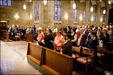 Mass for Women Religious Jubilarians at St. Theresa Parish, West Roxbury, Oct. 30, 2016. Pilot photo/ Gregory L. Tracy 