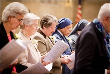 Mass for Women Religious Jubilarians at St. Theresa Parish, West Roxbury, Oct. 30, 2016. Pilot photo/ Gregory L. Tracy 