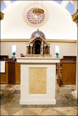 Dedication of a new altar and renovations at St. Mary Church in Danvers, Dec. 18, 2016.
Pilot photo/ Mark Labbe 
