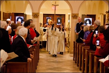 Dedication of a new altar and renovations at St. Mary Church in Danvers, Dec. 18, 2016.
Pilot photo/ Mark Labbe 
