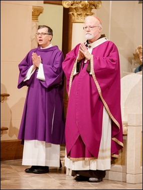 Dedication of a new altar and renovations at St. Mary Church in Danvers, Dec. 18, 2016.
Pilot photo/ Mark Labbe 
