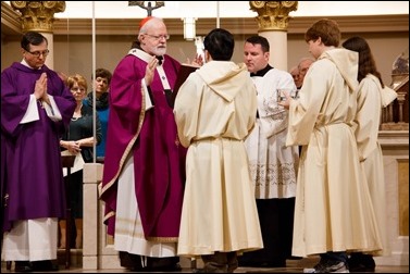 Dedication of a new altar and renovations at St. Mary Church in Danvers, Dec. 18, 2016.
Pilot photo/ Mark Labbe 
