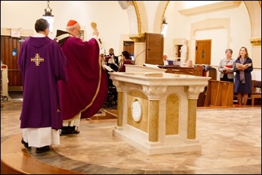 Dedication of a new altar and renovations at St. Mary Church in Danvers, Dec. 18, 2016.
Pilot photo/ Mark Labbe 
