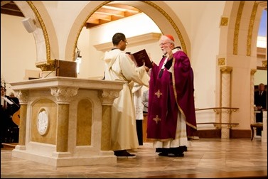 Dedication of a new altar and renovations at St. Mary Church in Danvers, Dec. 18, 2016.
Pilot photo/ Mark Labbe 
