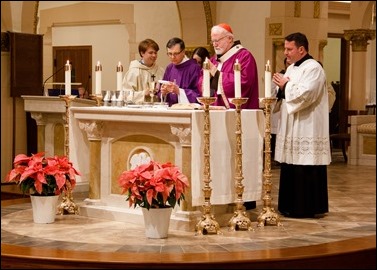 Dedication of a new altar and renovations at St. Mary Church in Danvers, Dec. 18, 2016.
Pilot photo/ Mark Labbe 
