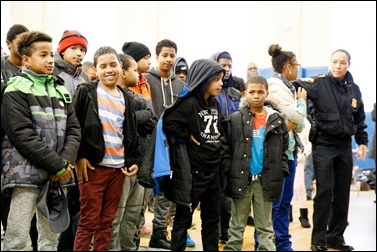 Cardinal O’Malley visits the Teen Center and St. Peter’s in Dorchester Saturday, Dec. 24, 2016. In partnership with the Menino family, Catholic Charities of Boston distributed Christmas gifts to nearly 400 children and families in need.
Pilot photo/ Gregory L. Tracy
