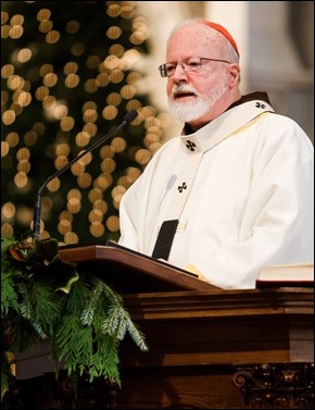 Cardinal Seán P. O'Malley celebrates Mass with the Haitian community of Boston at the Cathedral of the Holy Cross Jan. 1, 2017. Pilot photo/ Gregory L. Tracy 