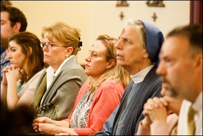 Cardinal Sean O’Malley celebrates Ash Wednesday Mass at the Archdiocese of Boston’s Pastoral Center March 1, 2017. Pilot photo/ Gregory L. Tracy 