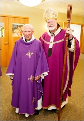 Cardinal Sean O’Malley celebrates Ash Wednesday Mass at the Archdiocese of Boston’s Pastoral Center March 1, 2017. Pilot photo/ Gregory L. Tracy 