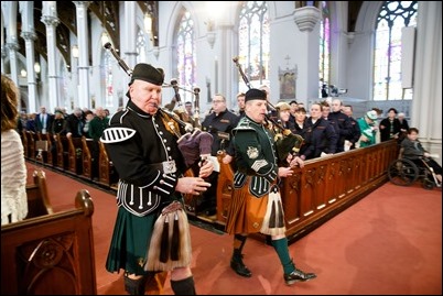 St. Patrick’s Day Mass at the Cathedral of the Holy Cross, March 17, 2017. Pilot photo/ Gregory L. Tracy 