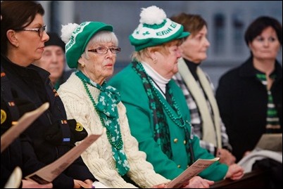 St. Patrick’s Day Mass at the Cathedral of the Holy Cross, March 17, 2017. Pilot photo/ Gregory L. Tracy 