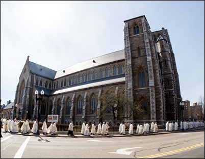 Cardinal Sean P. O’Malley celebrates the annual Chrism Mass at the Cathedral of the Holy Cross April 11, 2017.
Pilot photo/ Gregory L. Tracy 
