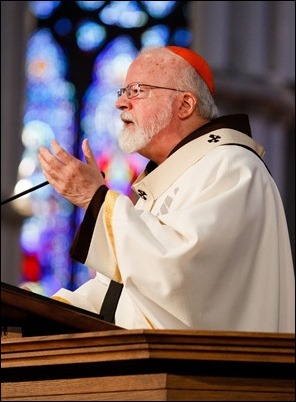 Cardinal Sean P. O’Malley celebrates the annual Chrism Mass at the Cathedral of the Holy Cross April 11, 2017.
Pilot photo/ Gregory L. Tracy 
